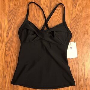 NEW Athleta | Black Twister Tankini Swim Top 32B/C